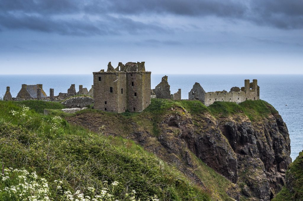 Stayed castle Aberdeenshire Scotland